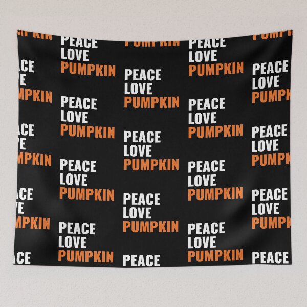 Item preview, Peace Love Pumpkin (White) designed and sold by Zerasu.