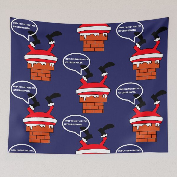 Item preview, Hmmm, too many mice pies, not enough dancing! Santa stuck in chimney! designed and sold by JellyBeenzz.