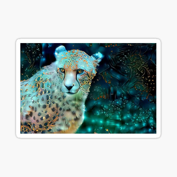 Redreaming Extinction Series: Cheetah 2 Sticker