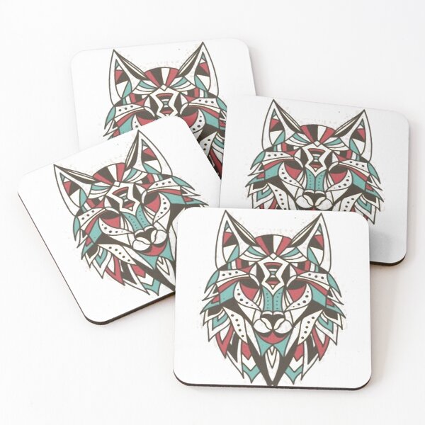 Item preview, diseño de lobo abstracto colorido designed and sold by AnthonyVdV.