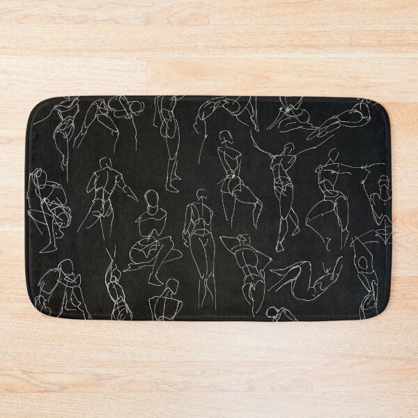 Item preview, Black and White Movement Study Sketch Pattern designed and sold by GingerEccentric.