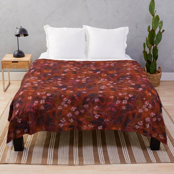 Item preview, Autumn Flowers, Floral Pattern, Felted Wool Texture designed and sold by Julia Khoroshikh.