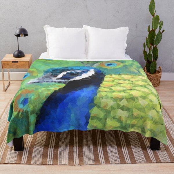Item preview, Peacock as a polygon - geometric art designed and sold by ApArtPaintings.