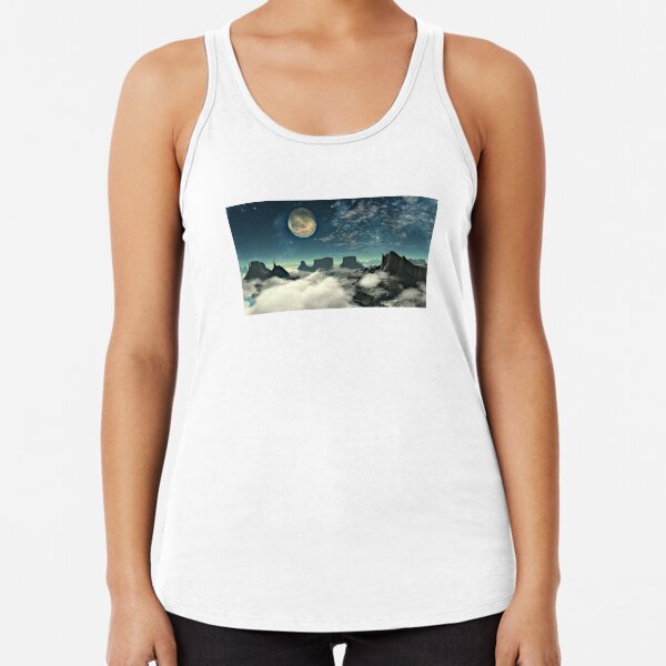 Lunar Landscape Racerback Tank Top