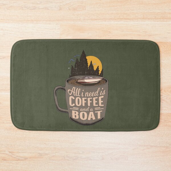 Item preview, Coffee & Motor Boat Cartoon Gift designed and sold by MrEddie10.