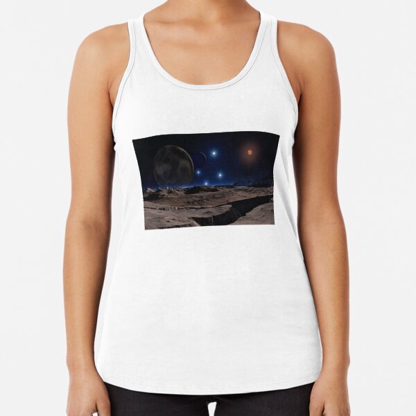 Lunar Landscape Racerback Tank Top