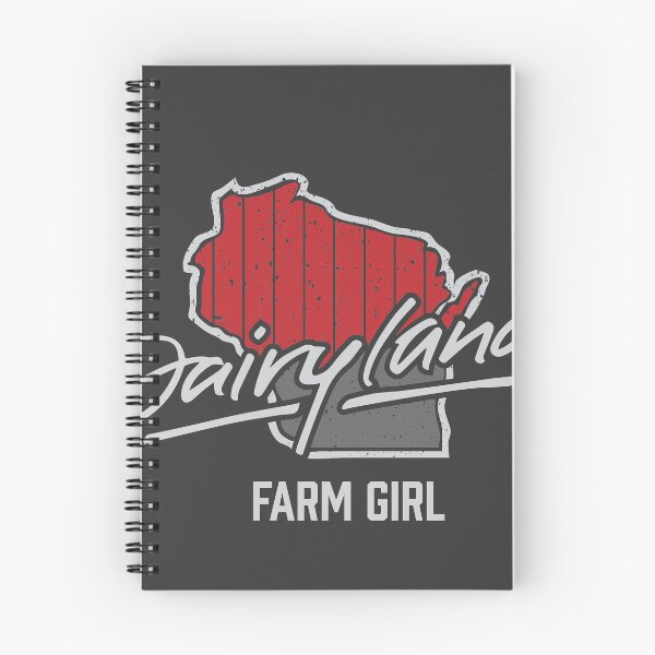 Item preview, Dairyland Wisconsin Handwritten Barn Boards Outline Farm Girl designed and sold by gstrehlow2011.