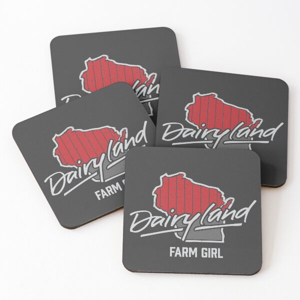 Item preview, Dairyland Wisconsin Handwritten Barn Boards Outline Farm Girl designed and sold by gstrehlow2011.
