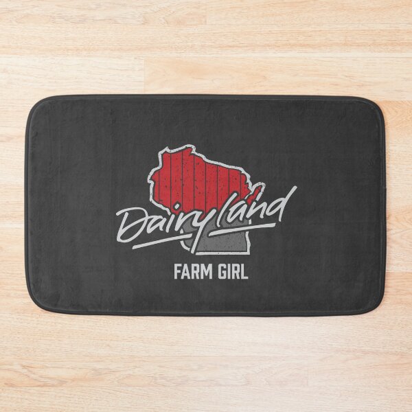 Item preview, Dairyland Wisconsin Handwritten Barn Boards Outline Farm Girl designed and sold by gstrehlow2011.