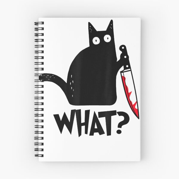 Item preview, Cat What Black Cat, Murderous Cat With Knife designed and sold by Ramon-Hodges-48.