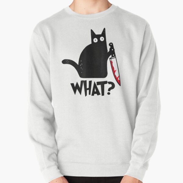 Item preview, Cat What Black Cat, Murderous Cat With Knife designed and sold by Ramon-Hodges-48.