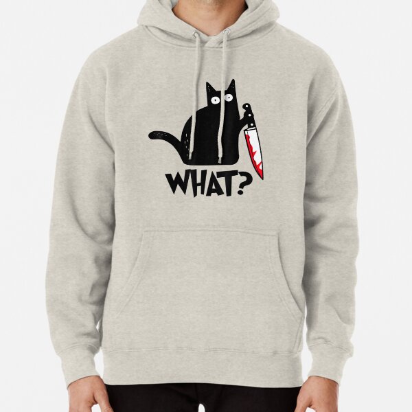 Sweatshirts Et Sweats A Capuche Sur Le Theme Chat Avec Couteau Redbubble