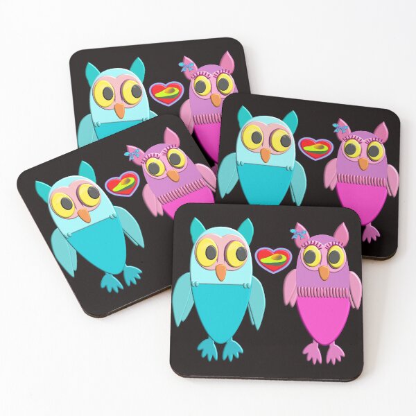 Item preview, A COUPLE OF LOVING OWLS WHO SHARE THE PASSION FOR AVOCADOS designed and sold by Ralek.