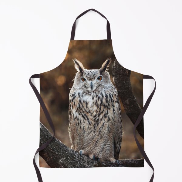 Item preview, Eurasian eagle-owl on a branch designed and sold by EvaWald.