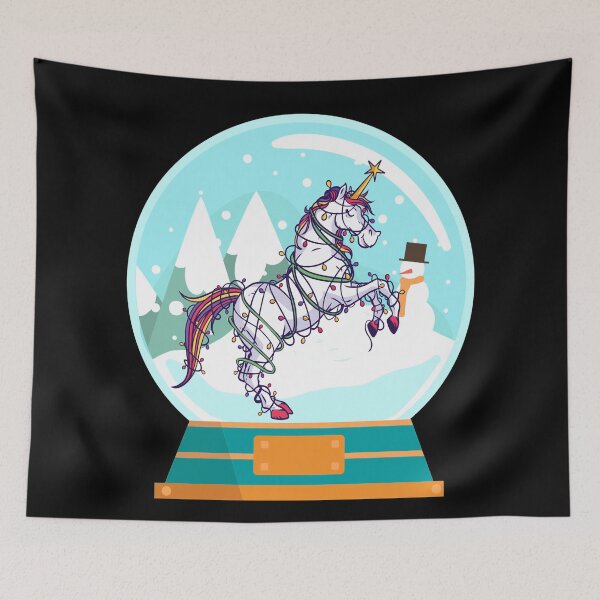 Item preview, Snow Globe Christmas Unicorn designed and sold by Coder-T.
