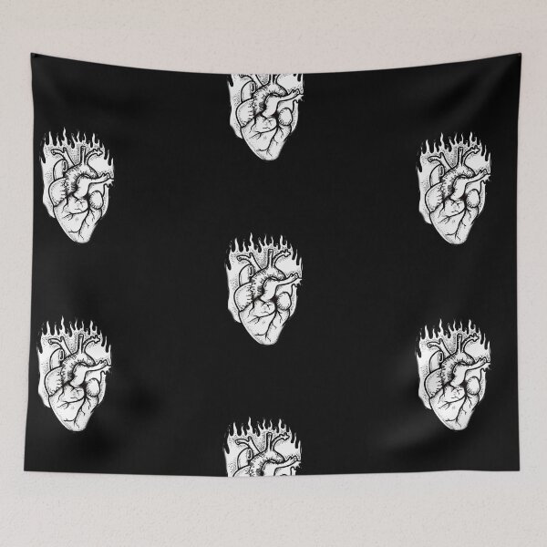 Item preview, "Heartache" minimalistic illustration designed and sold by loumynouART.