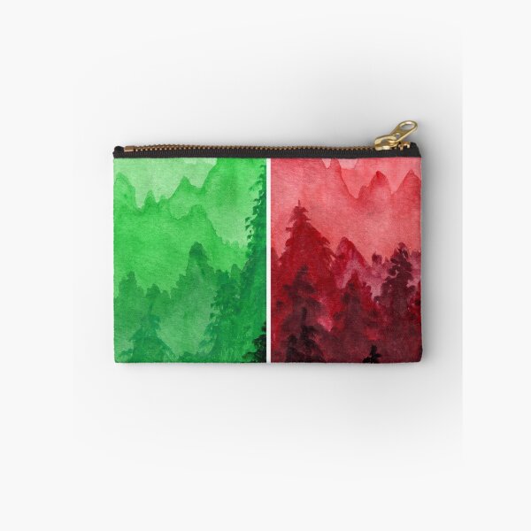 Item preview, Red and Green Christmas Forest designed and sold by JJLosh.