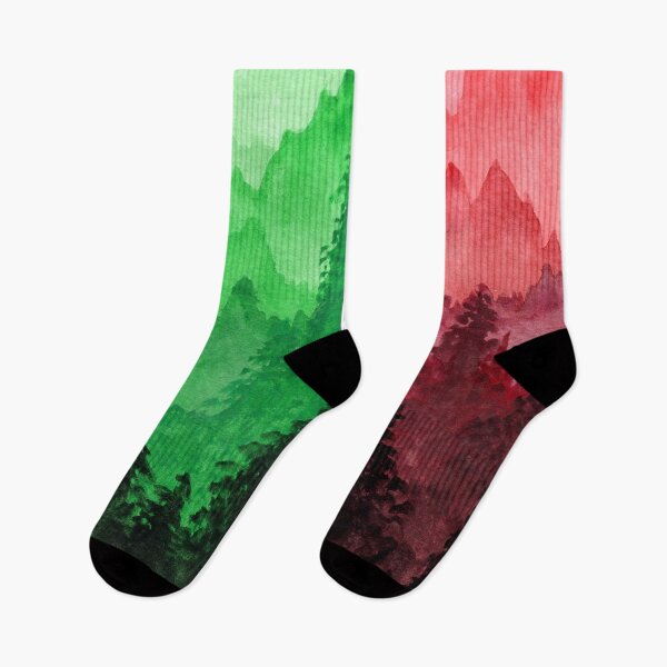 Item preview, Red and Green Christmas Forest designed and sold by JJLosh.