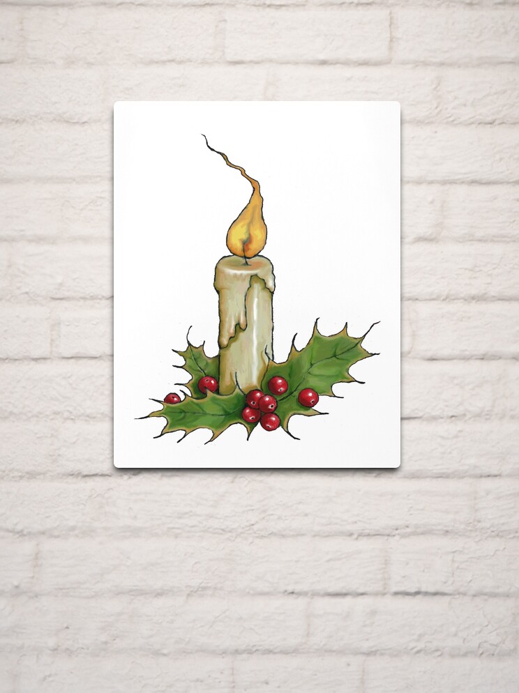 Buy Christmas Candle Image No 170 Artists Sketch Version and Fine Line  Drawing Online in India - Etsy