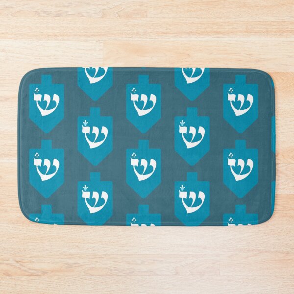 Item preview, Turquoise Hanukkah Dreidel with the Letter Shin. designed and sold by Amber Dove Studio.