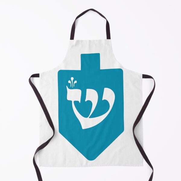 Item preview, Turquoise Hanukkah Dreidel with the Letter Shin. designed and sold by Amber Dove Studio.