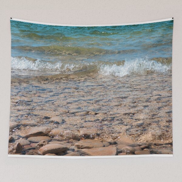Item preview, Rocky Lake Beach with Waves designed and sold by Questforit.