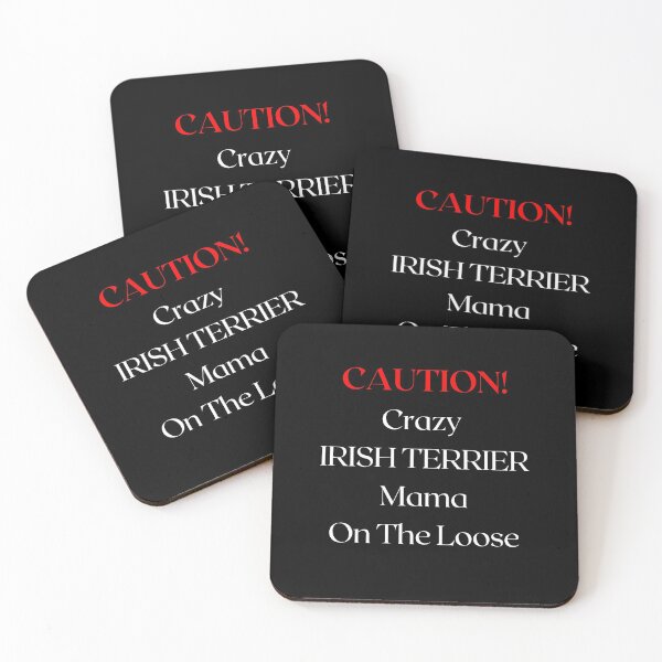 Item preview, Caution Crazy Irish Terrier Mama On The Loose designed and sold by FunPrint.
