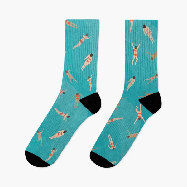 Item preview, Summer swimmers illustration designed and sold by juliaemelian.