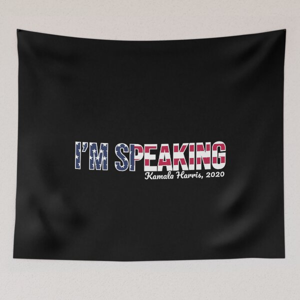 Item preview, kamala Harris im speaking designed and sold by tinypurpleland.
