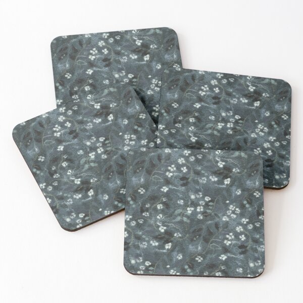 Item preview, Felted Flowers, Floral Pattern, Wool Texture, Gray Grey designed and sold by Julia Khoroshikh.