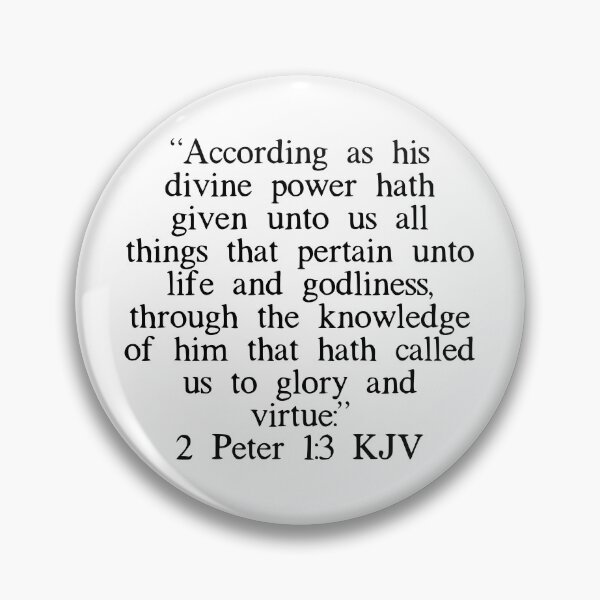 Item preview, 2 Peter 1:3 KJV designed and sold by IBMClothing.