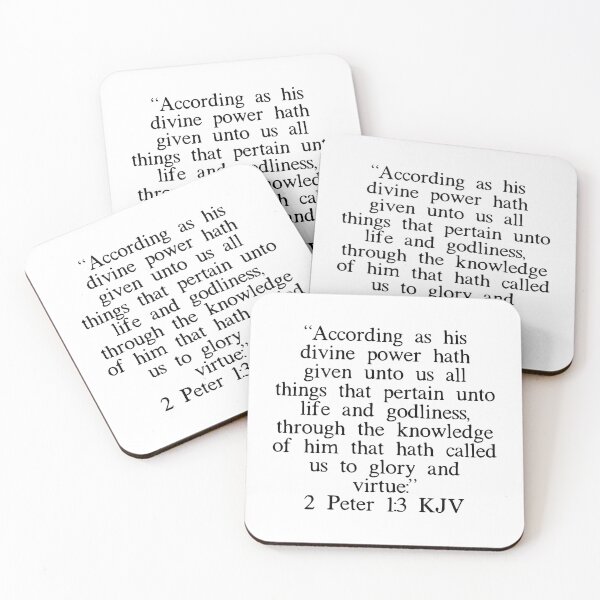 Item preview, 2 Peter 1:3 KJV designed and sold by IBMClothing.