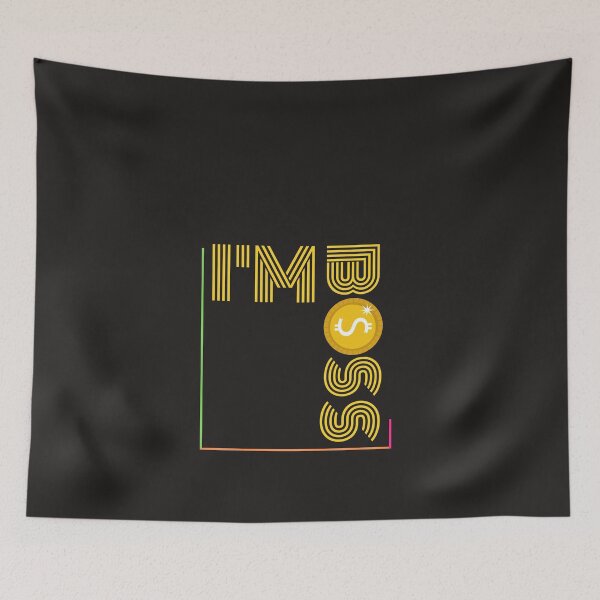 Item preview, Entrepreneur "I'm Boss" design blue for the entrepreneur  designed and sold by AyeAyeBeans.