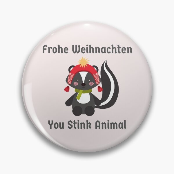 Item preview, Merry Christmas You Stink Animal German Funny designed and sold by Time4German.