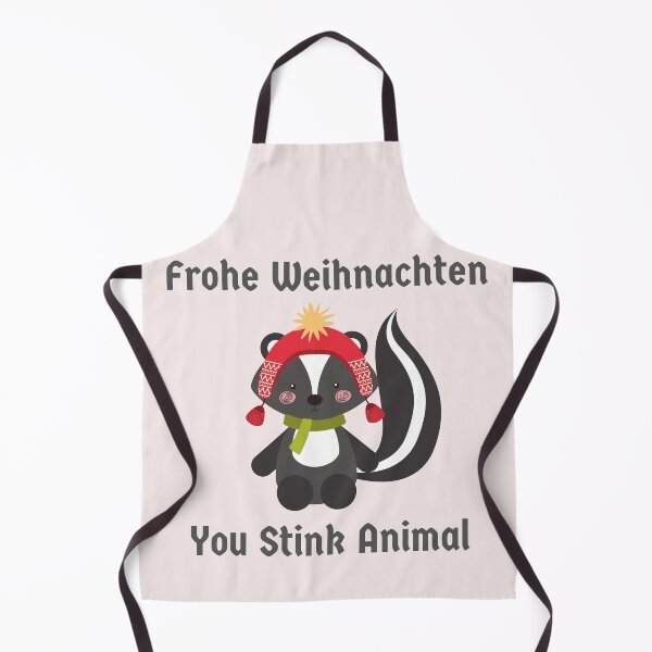 Aperçu de l'œuvre Joyeux Noël Vous Pue Animal Allemand Drôle créée et vendue par Time4German.