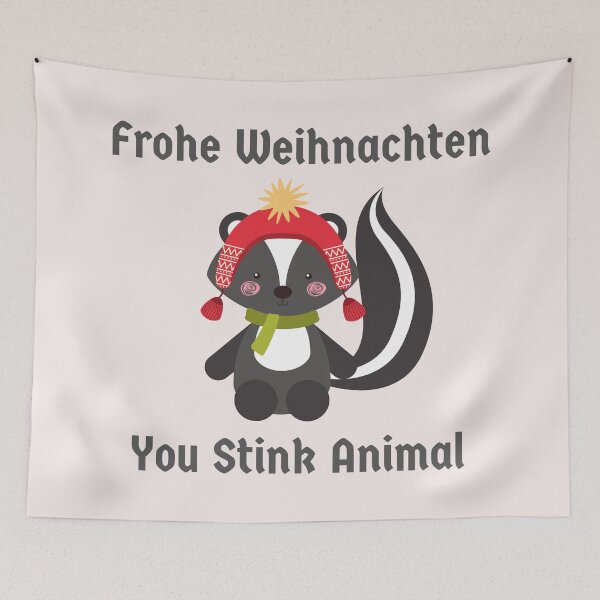 Item preview, Feliz Navidad Apestas Animal Alemán Gracioso designed and sold by Time4German.