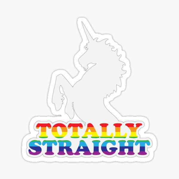 Totally Straight Sticker