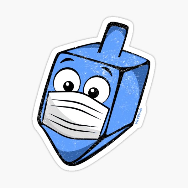 Item preview, Hanukkah 2020 Dreidel Wearing Face Mask  designed and sold by sababa-shop.