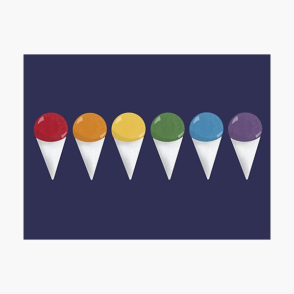 Item preview, Rainbow of Snowballs designed and sold by KaraleeLS.