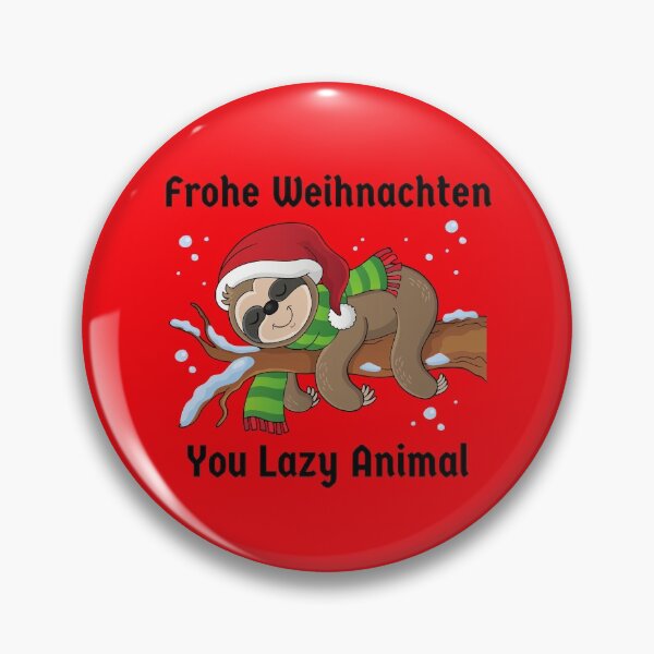 Artikelvorschau, Frohe Weihnachten Faultier fehlerhafter faul Tier lustig entworfen und verkauft von Time4German.