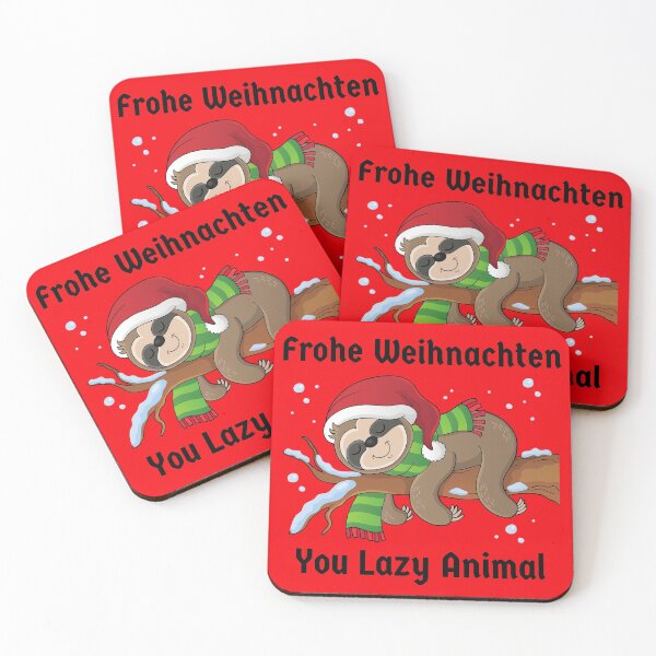 Item preview, Merry Christmas Sloth Faultier Lazy Animal Funny designed and sold by Time4German.