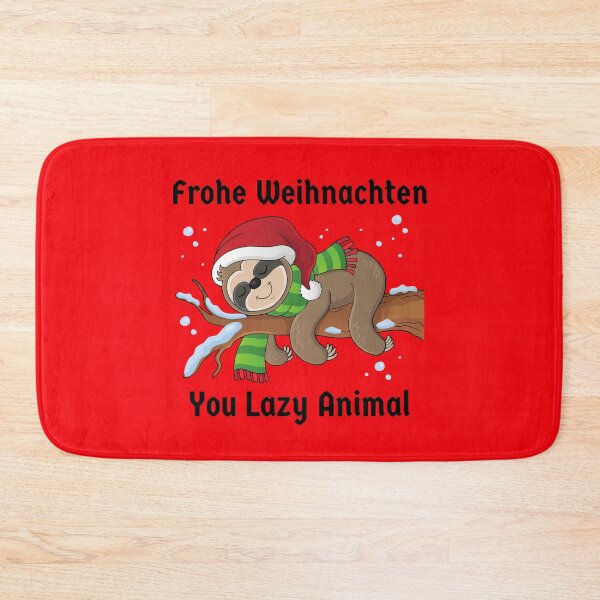 Artikelvorschau, Frohe Weihnachten Faultier fehlerhafter faul Tier lustig entworfen und verkauft von Time4German.