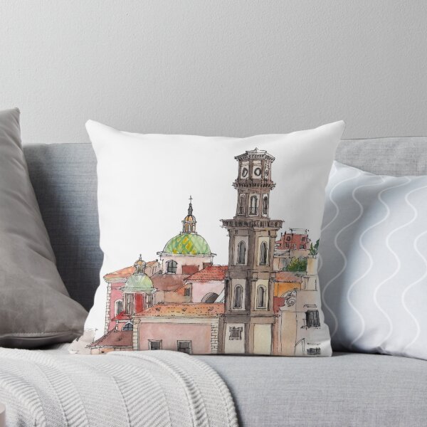 Item preview, Atrani, Italy, watercolor picture designed and sold by MalinkaArch.