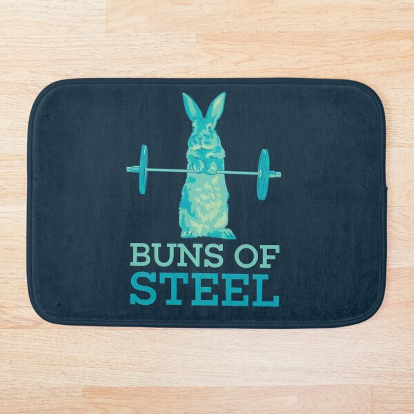 Item preview, Buns of Steel Bunny Rabbit Lifting Blue designed and sold by polliadesign.