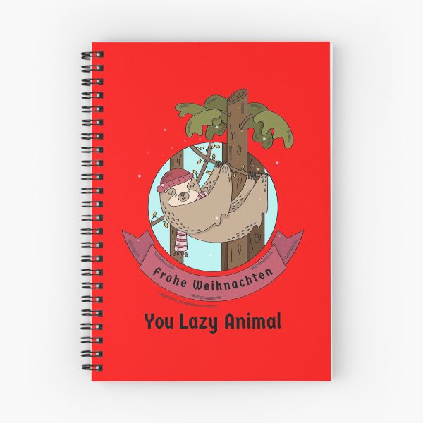 Item preview, Merry Christmas Frohe Weihnachten German Sloth Funny designed and sold by Time4German.