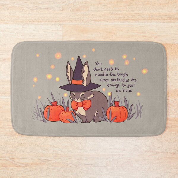 Item preview, "You Don't Need to Handle the Tough Times Perfectly" Halloween Witch Bunny designed and sold by thelatestkate.