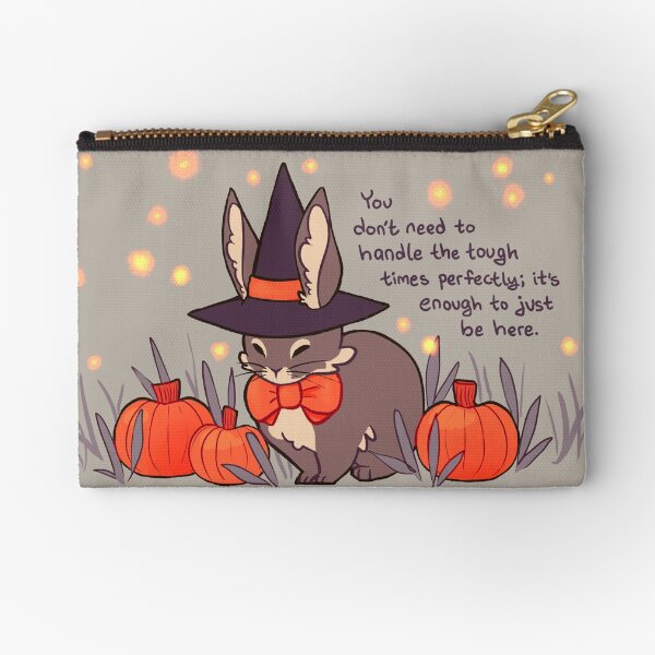 Item preview, "You Don't Need to Handle the Tough Times Perfectly" Halloween Witch Bunny designed and sold by thelatestkate.