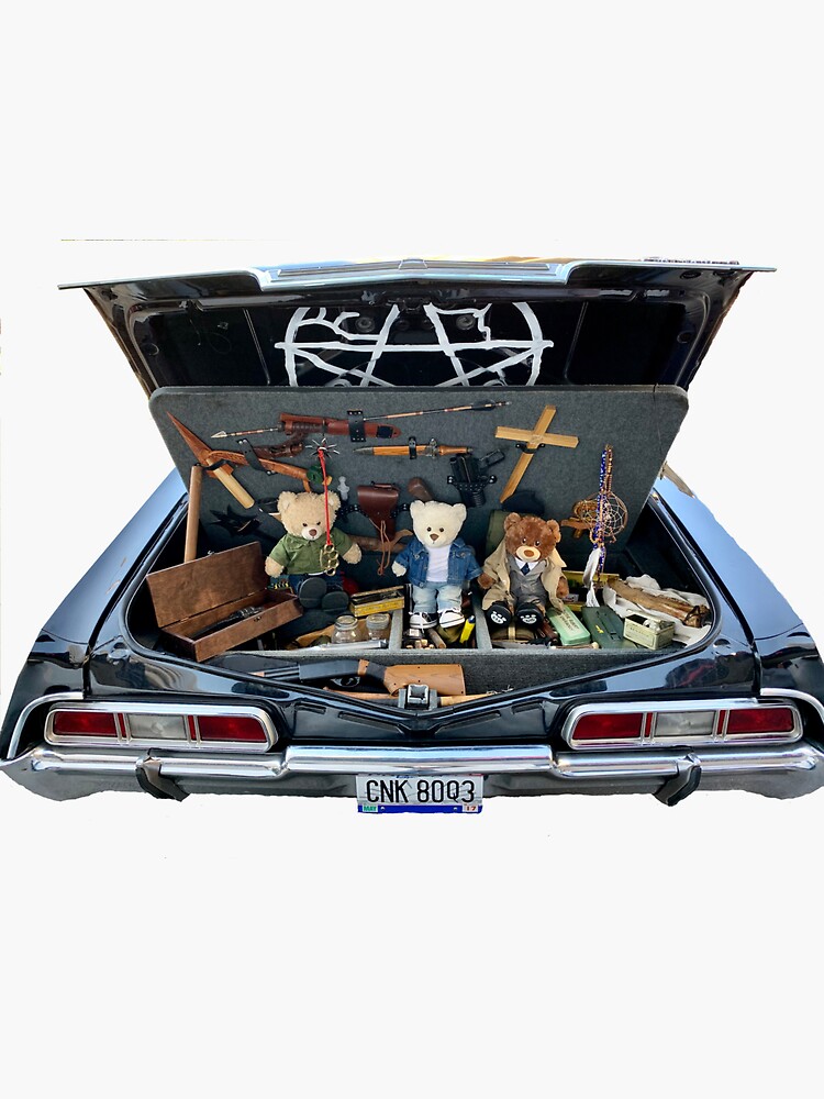 Dean's Baby - Impala, Supernatural Sticker for Sale by millwhy
