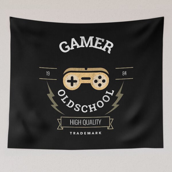 Item preview, old school vintage retro gamer designed and sold by ZenCloak.