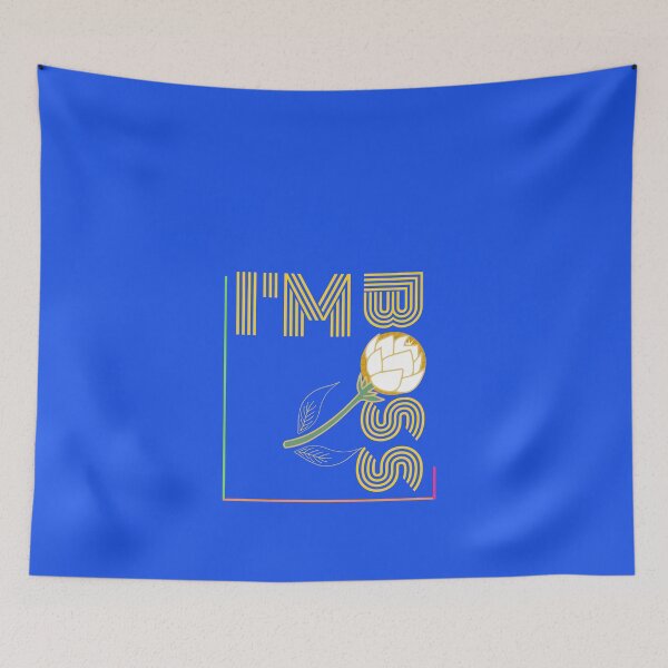 Item preview, Entrepreneur "I'm Boss" design blue for the entrepreneur  designed and sold by AyeAyeBeans.